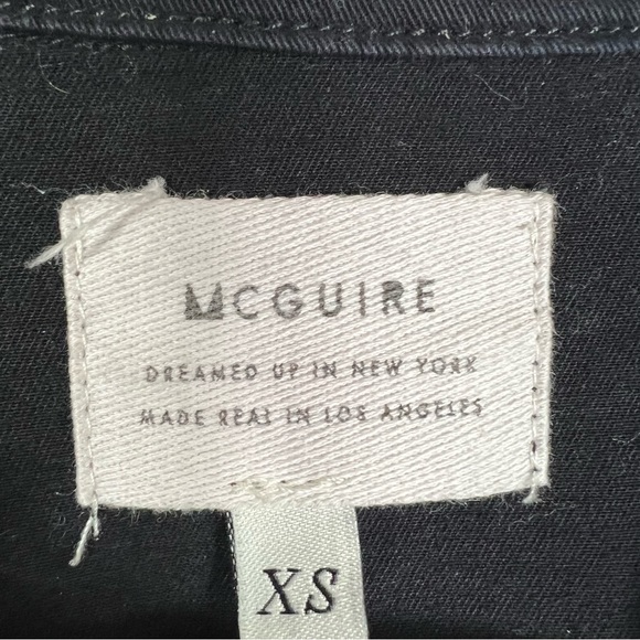 McGuire Black Denim Can’t Buy My Love Fringe Western Jacket Size XS - Picture 10 of 14